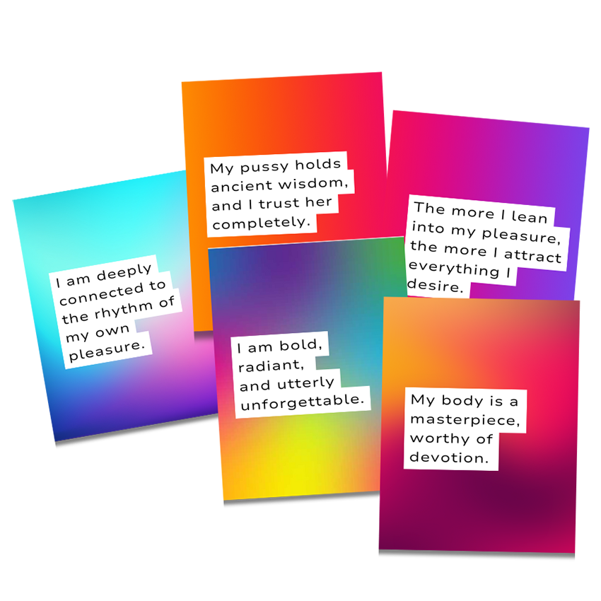 Pussy Power Affirmation Cards Pussy Power Affirmation Cards
